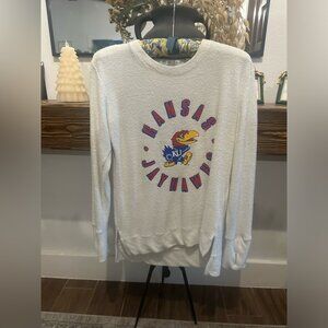 Pressbox kansas jayhawks sweatshirt Size Small Ivory Thumb Insert